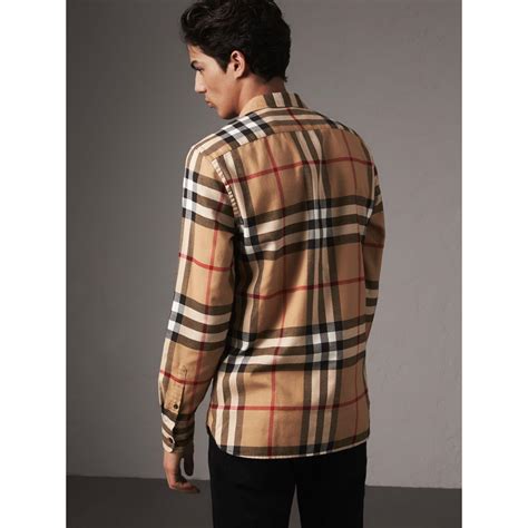 burberry tops for men|burberry flannel men's.